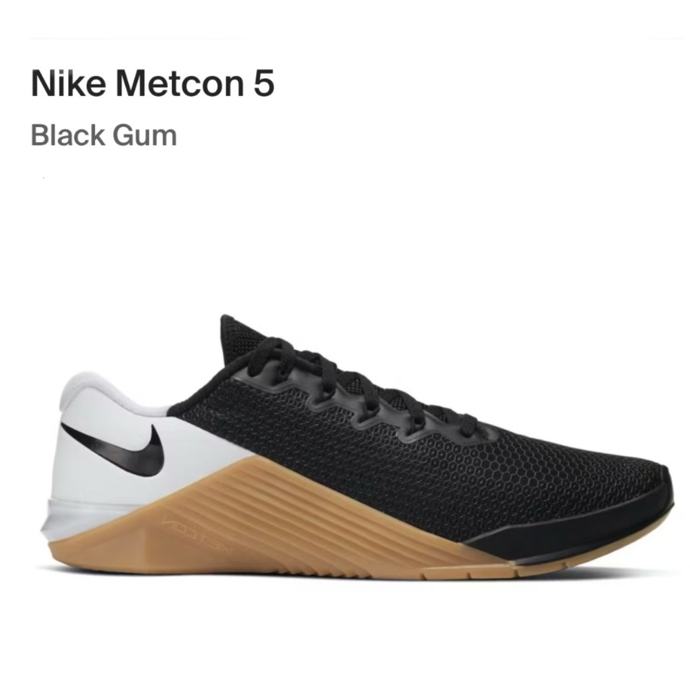 Nike Metcon 5 Black Gum size 9